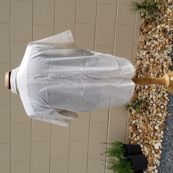 RARE VTG Ted Lapidus Paris Ivory Guayabera Pocket Shirt Mens XL Cuban Summer - Picture 3 of 10